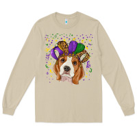 Mushroom Mardi gras beagle Long Sleeve Tee - RanaPortraitStore