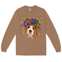 Toasted Coconut Mardi gras beagle Long Sleeve Tee - RanaPortraitStore