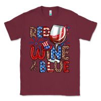 Burgundy red wine and blue Classic Tee - Zillion Design Studio
