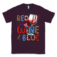 Plum red wine and blue Classic Tee - Zillion Design Studio