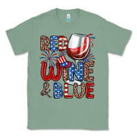 Sage red wine and blue Classic Tee - Zillion Design Studio