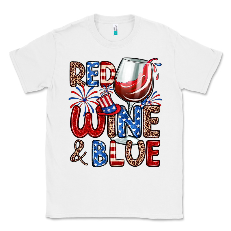 Red Wine And Blue Classic Tee by Zillion Design Studio | Teevron