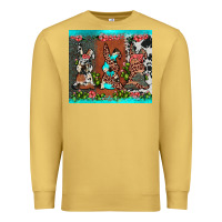 Antique Gold easter bunny's leopard cowhide cactus Premium Sweatshirt - JahusDesignShop