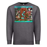 Charcoal Heather easter bunny's leopard cowhide cactus Premium Sweatshirt - JahusDesignShop
