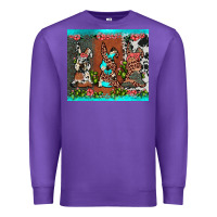 Purple easter bunny's leopard cowhide cactus Premium Sweatshirt - JahusDesignShop