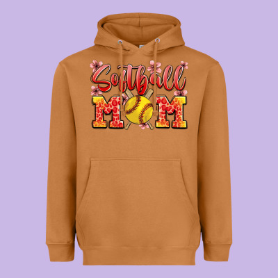 Softball Mom Heavyweight Hoodie Designed By Jahusdesignshop