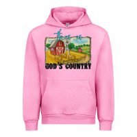 Fuchsia Pink this is god's country Urban Hoodie - MaliasSmallBusiness