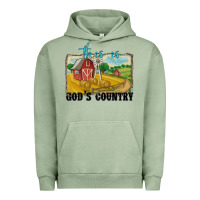Pigment Oil Green this is god's country Urban Hoodie - MaliasSmallBusiness