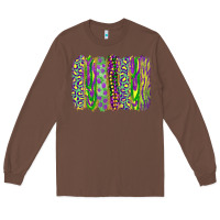 Chestnut Mardi gras brush stroke Long Sleeve Tee - RanaPortraitStore