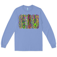 Colony Blue Mardi gras brush stroke Long Sleeve Tee - RanaPortraitStore