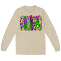 Mushroom Mardi gras brush stroke Long Sleeve Tee - RanaPortraitStore