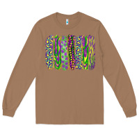 Toasted Coconut Mardi gras brush stroke Long Sleeve Tee - RanaPortraitStore