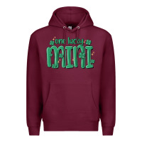 Burgundy one lucky mini Premium Hoodie - MaliasSmallBusiness