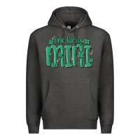 Charcoal Heather one lucky mini Premium Hoodie - MaliasSmallBusiness