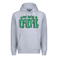 Heather Grey one lucky mini Premium Hoodie - MaliasSmallBusiness