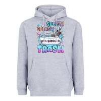Heather Grey splish splash your opinion is trash Heavyweight Hoodie - JahusDesignShop