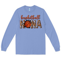 Colony Blue basketball nana with leopard Long Sleeve Tee - texasbilliewilder