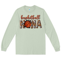 Matcha basketball nana with leopard Long Sleeve Tee - texasbilliewilder