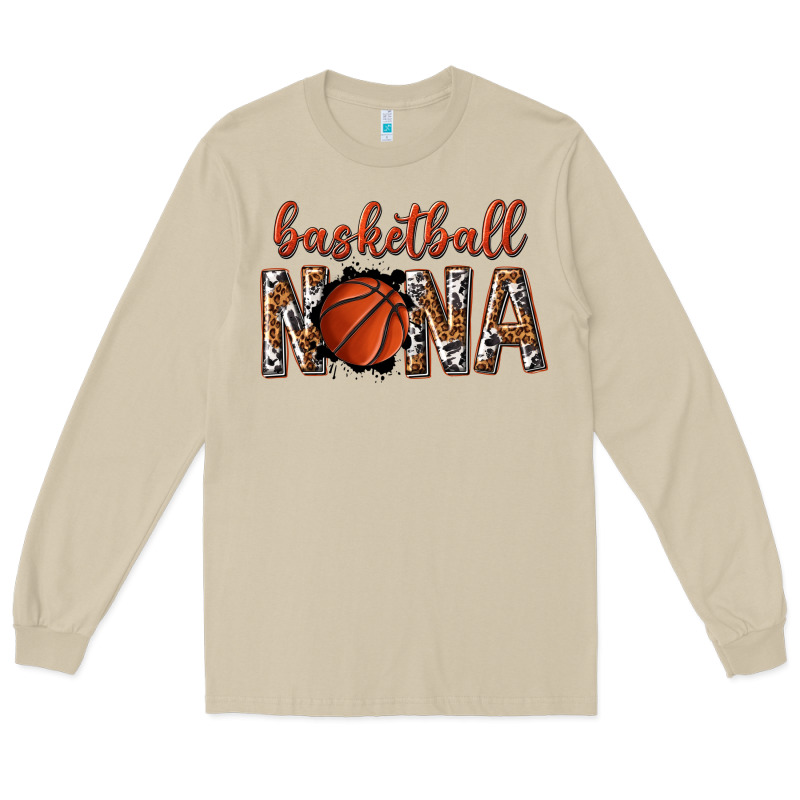 Basketball Nana With Leopard Long Sleeve Tee by texasbilliewilder | Teevron