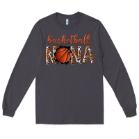 Smoke basketball nana with leopard Long Sleeve Tee - texasbilliewilder