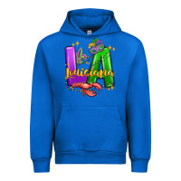 Cobalt louisiana mardi gras Urban Hoodie - MaliasSmallBusiness