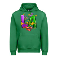 Emerald louisiana mardi gras Urban Hoodie - MaliasSmallBusiness
