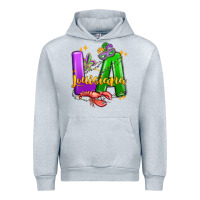 Heather Grey louisiana mardi gras Urban Hoodie - MaliasSmallBusiness