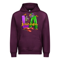 Mauve Wine louisiana mardi gras Urban Hoodie - MaliasSmallBusiness
