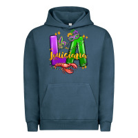 Pigment Midnight Navy louisiana mardi gras Urban Hoodie - MaliasSmallBusiness