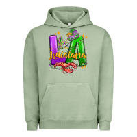 Pigment Oil Green louisiana mardi gras Urban Hoodie - MaliasSmallBusiness