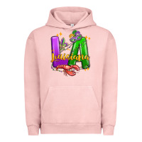Pigment Salmon louisiana mardi gras Urban Hoodie - MaliasSmallBusiness