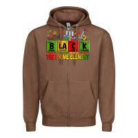 Chestnut black the prime element Zipper Hoodie - Zillion Design Studio