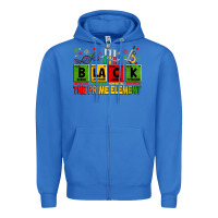 True Royal black the prime element Zipper Hoodie - Zillion Design Studio