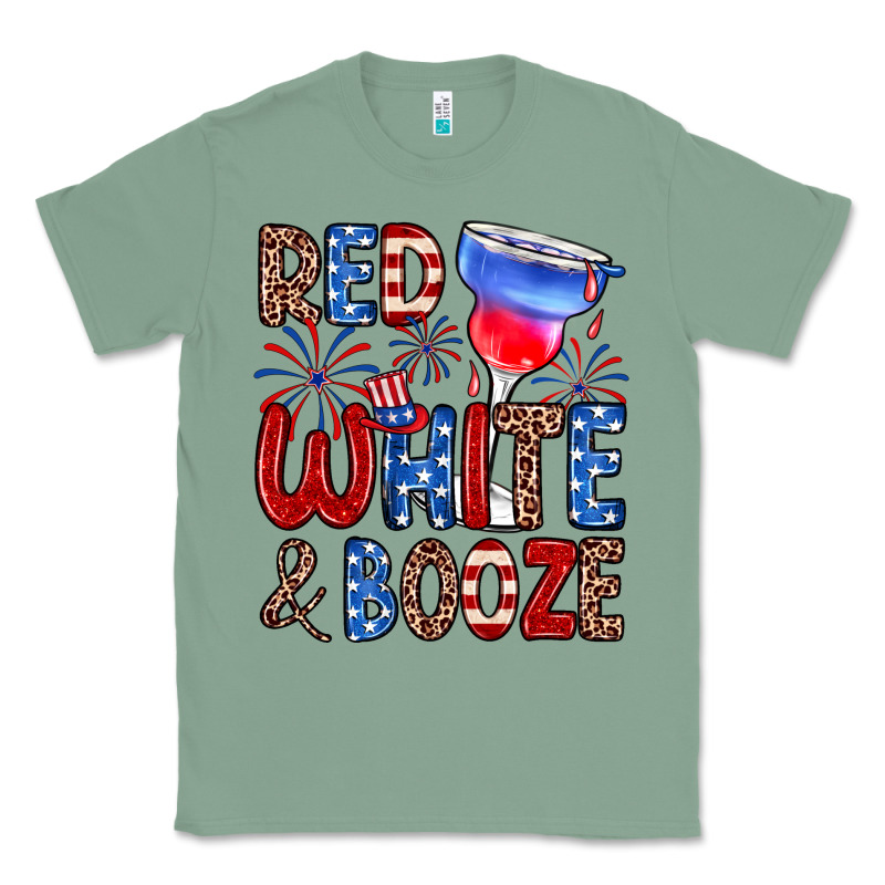 Red White And Booze Classic Tee by Zillion Design Studio | Teevron