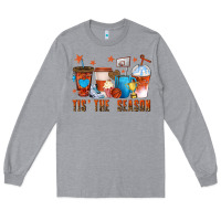 Heather Grey basketball tisthe season coffee cups Long Sleeve Tee - texasbilliewilder