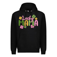 Black lucky mama Premium Hoodie - MaliasSmallBusiness