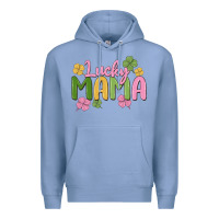 Colony Blue lucky mama Premium Hoodie - MaliasSmallBusiness