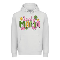Dove Grey lucky mama Premium Hoodie - MaliasSmallBusiness