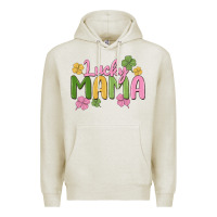 Oatmeal Heather lucky mama Premium Hoodie - MaliasSmallBusiness