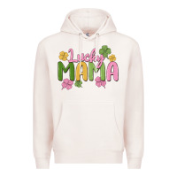 Pale Pink lucky mama Premium Hoodie - MaliasSmallBusiness