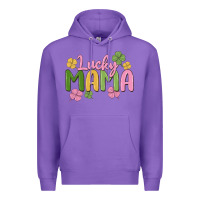Purple lucky mama Premium Hoodie - MaliasSmallBusiness