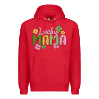 Red lucky mama Premium Hoodie - MaliasSmallBusiness