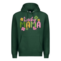 Sports Green lucky mama Premium Hoodie - MaliasSmallBusiness
