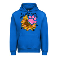 Cobalt life is better with dogs Urban Hoodie - NancyCooperArtShop
