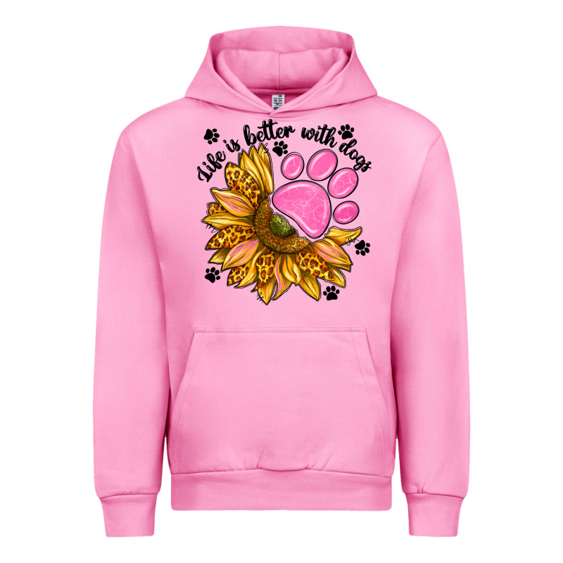 Life Is Better With Dogs Urban Hoodie by NancyCooperArtShop | Teevron