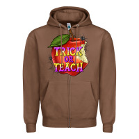 Chestnut Trick or Teach Zipper Hoodie - texasbilliewilder