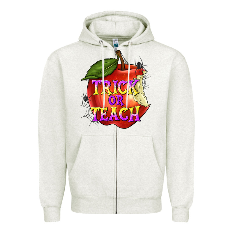 Trick Or Teach Zipper Hoodie by texasbilliewilder | Teevron
