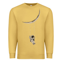 Antique Gold Astronaut Moon Swing Premium Sweatshirt - Bettercallsaul
