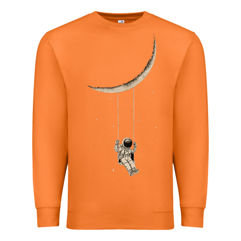 Astronaut Moon Swing Premium Sweatshirt by Bettercallsaul | Teevron