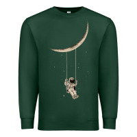 Sports Green Astronaut Moon Swing Premium Sweatshirt - Bettercallsaul